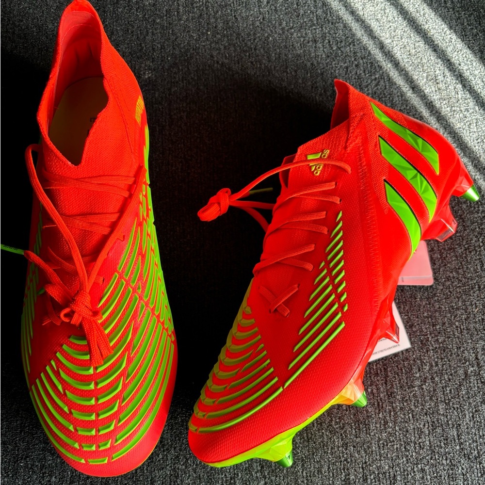 Adidas Predator Edge.1 SG Orange/Green Rare Soccer Cleats Men’s Size 11.5